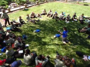 wilderness first aid training course with California conservation corps.