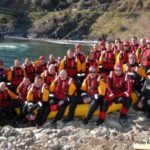 Group photo of New York City Fire Department during our swiftwater rescue course in Coloma and Lotus