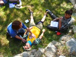 Boy Scout Wilderness First Aid course in Coloma, CA