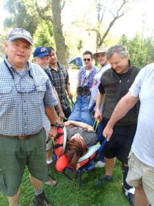 Boy Scout Wilderness First Aid course in Coloma, CA