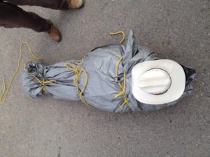 Wilderness first aid hypothermia wrap