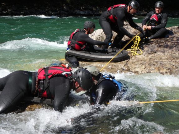 river board used for swiftwater rescue